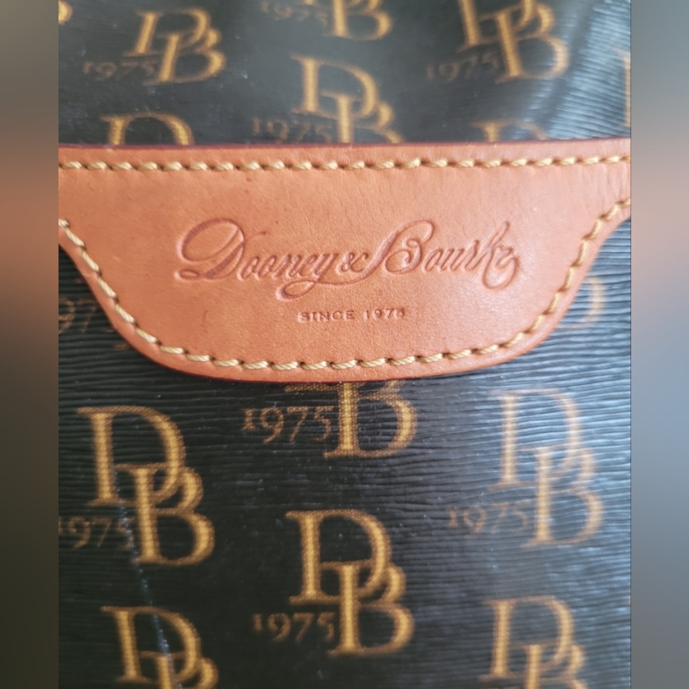Dooney & Bourke Brown Monogram Shoulder Bag - Picture 11 of 13
